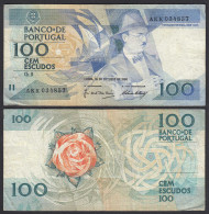 Portugal - 100 Escudos Banknote 16.10.1986 Pick 179a F (4)   (27753 - Portugal