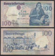 Portugal - 100 Escudos Banknote 31.01.1984 Pick 178c F (4)   (27752 - Portugal