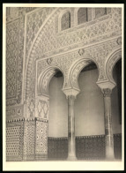 Foto Unbekannter Fotograf, Ansicht Granada, Mamorsäulen Und Mosaikwände Im Salón De Embajadores  - Lieux