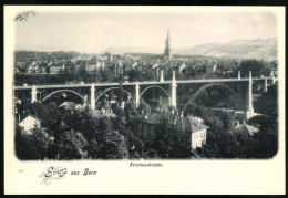 Riesen-AK Bern, Blick über Die Kornahusbrücke Auf Die Stadt  - Berna