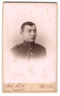 Fotografie Rich. Huth, Bautzen, Sächsischer Soldat In Uniform Inf.-Rgt. 103  - Personnes Anonymes