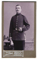 Fotografie Tepper, Berlin, Preussischer Soldat Wilhelm Kilian In Uniform, 1907  - Persone Anonimi