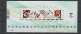 Olympic Games In Vancouver 2010 - Souvenir Sheet From Canada MNH/**. Postal Weight 0,04 Kg. Please Read Sales Conditions - Invierno 2010: Vancouver