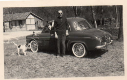 Photographie Vintage Photo Snapshot Automobile Voiture Car Couple - Cars