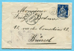 Brief Von Russikon Nach Brüssel 1913 - Covers & Documents