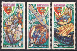 Russia USSR 1980 Soviet-Hungarian Space Flight. Mi 4964-66 - Neufs