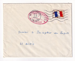 Lettre 1971 Franchise Militaire 24e RIMA Régiment Infanterie De Marine Caserne Joffre Perpignan Pyrénées Orientales - Military Postage Stamps