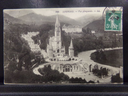65521 . LOURDES . VUE PLONGEANTE .  LL . OBLITEREE 1914 . - Lourdes