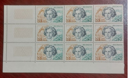 France 1963 Neufs N** Bloc De 9 Timbres YT N° 1382 Ludwig Van Beethoven - Mint/Hinged