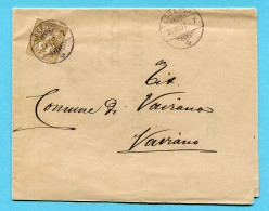 Faltbrief Von Locarno Nach Vairano 1897 - Covers & Documents