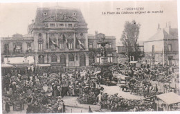 CHERBOURG - Place Du Chateau Jour De Marche - Cherbourg