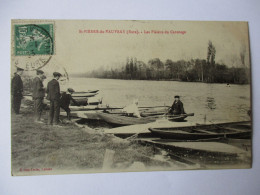 Cpa...St-Pierre-de-Vauvray...(eure)...les Plaisirs Du Canotage...1923...animée...(barques)... - Other & Unclassified