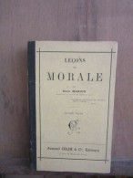 Henri Marion Leçons De Morale Armand Colin - Other & Unclassified