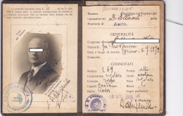 LICENZA DI PESCA - DOCUMENTO ORIGINALE 1939  AOSTA - PERGAMENA CON MARCHE E BOLLI - Historical Documents