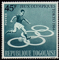 TOGO  N° 428  *   Jo 1964   Football  Soccer Fussball - Unused Stamps
