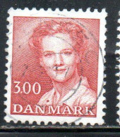 DANEMARK DANMARK DENMARK DANIMARCA 1986 1990 1988 QUEEN MARGRETHE II  3.00k USED USATO OBLITERE - Gebruikt
