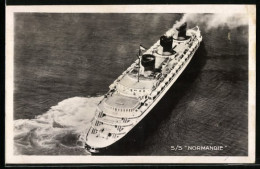 AK Dampfer SS Normandie Der Cie Gie Transatlantique French Line  - Paquebote