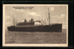 AK Motorschiff St. Louis Der Hamburg-Amerika Linie  - Steamers