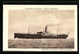 AK Passagier- & Frachtdampfer Chemnitz Des Norddeutschen Lloyd  - Steamers
