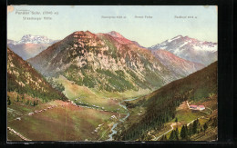 AK Steg, Panüler Schr., Strassburger Hütte, Blick Auf Die Berge  - Liechtenstein