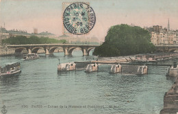 75 Paris écluse De La Monnaie Et Pont Neuf CPA Carte Couleur  Cachet 1905 - La Seine Et Ses Bords