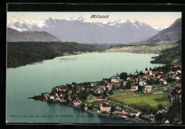 AK Millstatt, Ortsansicht Mit See Und Bergen  - Sonstige & Ohne Zuordnung