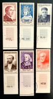 1954 FRANCE N 989 A 994 - SERIE PERSONNAGES CÉLÈBRES - NEUF** - Unused Stamps