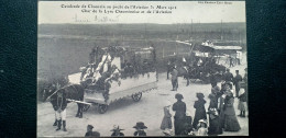 39  , Chaussin , Cavalcade Au Profit De L'aviation En 1912..char De La Lyre Chaussinoise - Autres & Non Classés