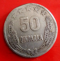 ALBANIA - 50 QINDARKA, 1964 - KM 42 - Agouz - Albanië