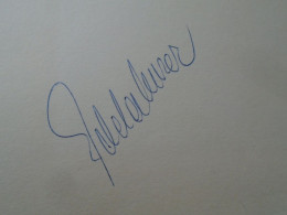 D203326  Signature -Autograph  -  Edda MOSER  - Opera -Soprano  - Berlin 1981 - Zangers & Muzikanten