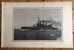 1900 - Iconographie - Battleship USS New-York Chasing The Pedro - Boats