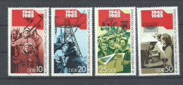 ALEMANIA  ORIENTAL   YVERT   2566/69    MNH  ** - Nuevos