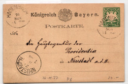 Bayern P6 Als Ganzsache Aus Bedarf #BD026 - Postal  Stationery