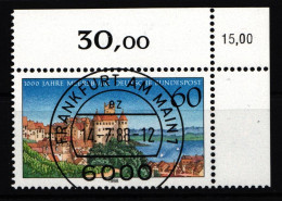 BRD Bund 1376 Gestempelt Eckrand Sonderstempel Frankfurt KBWZ Gummi #IW478 - Altri & Non Classificati