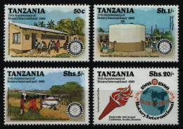 Tansania 1980 - Mi-Nr. 149-152 A ** - MNH - Rotary-Konferenz - Tanzania (1964-...)