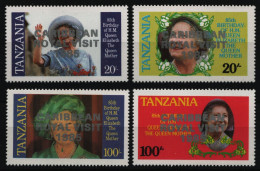 Tansania 1986 - Mi-Nr. 293-296 A ** - MNH - "Royal Visit" - Tansania (1964-...)