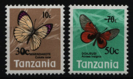 Tansania 1979 - Mi-Nr. 131-132 ** - MNH - Schmetterlinge / Butterflies - Tanzanie (1964-...)