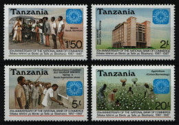 Tansania 1987 - Mi-Nr. 382-385 ** - MNH - 20 Jahre Nationalbank - Tanzanie (1964-...)