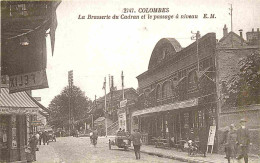 Reproduction CPA - 92 Colombes - La Brasserie Du Cadran Et Le Passage à Niveau - Carte Du Musée Municipal De Colombes -  - Colombes