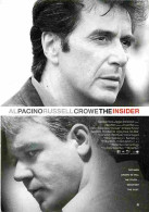 Cinema - Affiche De Film - The Insider - Al Pacino - Russel Crowe - CPM - Voir Scans Recto-Verso - Afiches En Tarjetas