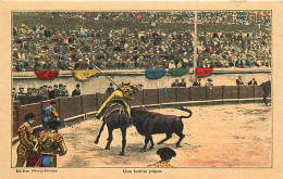 Corrida - Une Bonne Pique - Edition Photo-Nimes - Colorisée - Art Peinture - CPM - Voir Scans Recto-Verso - Corridas