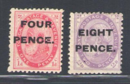 1891 Tonga - Stanley Gibbons N. 5/6 - MH* - Altri & Non Classificati