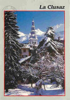 74 - La Clusaz - L'Eglise - Hiver - Neige - Flamme Postale - CPM - Voir Scans Recto-Verso - La Clusaz