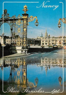 54 - Nancy - La Place Stanislas - Grilles En Fer Forgé De Jean Lamour - Automobiles - CPM - Voir Scans Recto-Verso - Nancy