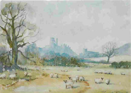 Art - Peinture - Pamela Russell - Corfe Castle - Dorset - Moutons - CPM - Voir Scans Recto-Verso - Schilderijen