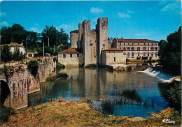 47 - Barbaste - Le Château - Le Moulin Des Tours D'Henri IV - Le Pont Roman Du XIIIe S - Etat Léger Pli Visible - CPM -  - Autres & Non Classés