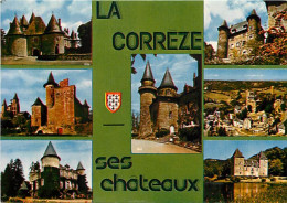 19 - Corrèze - Chateaux De Corrèze - Multivues - Blasons - Carte Neuve - CPM - Voir Scans Recto-Verso - Other & Unclassified