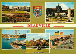 14 - Deauville - Multivues - Hippodrome - Chevaux - Blasons - CPM - Voir Scans Recto-Verso - Deauville