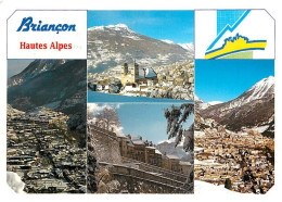 05 - Briançon - Multivues - Flamme Postale De La Salle Les Alpes - CPM - Voir Scans Recto-Verso - Briancon