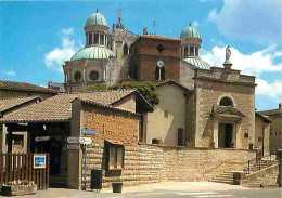 01 - Ars Sur Formans - L'Eglise Paroissiale Du Saint Curé D'Ars - A L'arrière Plan La Basilique - Carte Neuve - CPM - Vo - Ars-sur-Formans